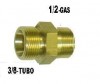 Conector Macho 3/8x1/2 Desmont Freio A Ar