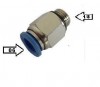 Conector Macho .06x 1/8 Instant Plastico