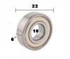 Rolamento 10x22x06 Universal Indust Fu-10--di-22--alt-6
