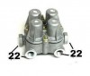 Valvula 4 Vias Sc Mb Trevo 22mm
