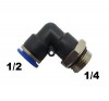 Cotovelo Plastico 1/2x1/4 Npt Pneumatico