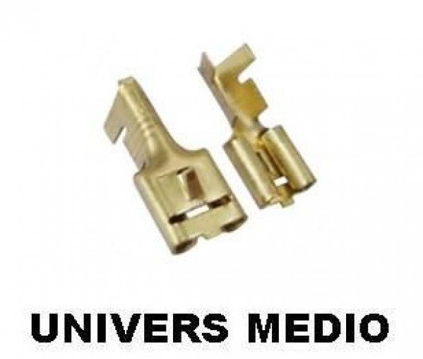 Terminal Fio Encaixe Femea 6.3 Fio-1.5 C/tra