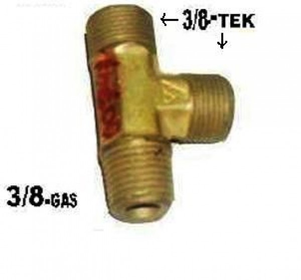 Tee Macho Lateral 3/8x3/8--3/8.ntp Desmontado