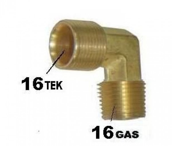 Cotovelo Macho 16x16m Desmontado