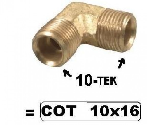 Cotovelo Uniao 10x10mm Desmontad =cotov 10x16
