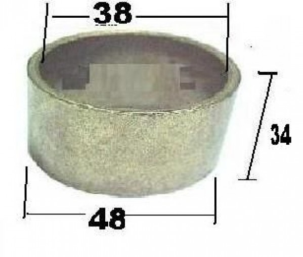 Bucha Eixo S Ferro 38x48x34mm Carreta Bendix