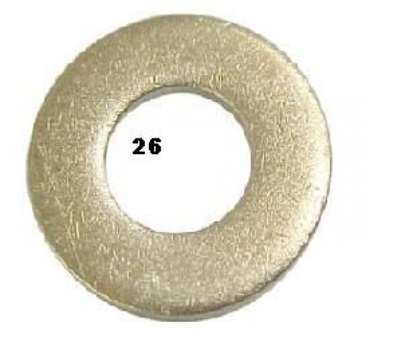 Arruela Fer Lisa Pino Tensor E Gramp 1.00 Ou 26mm Aba Larga Arruela