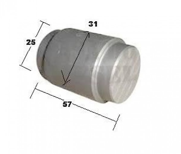 Rolete (25x57x31) Patim Master (pino) (sem Cava) (diant-comp-pino)