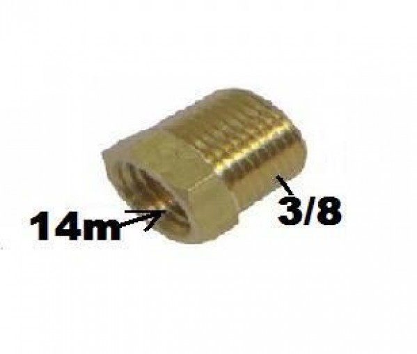 Redutora 3/8x14mm Macho & Femea