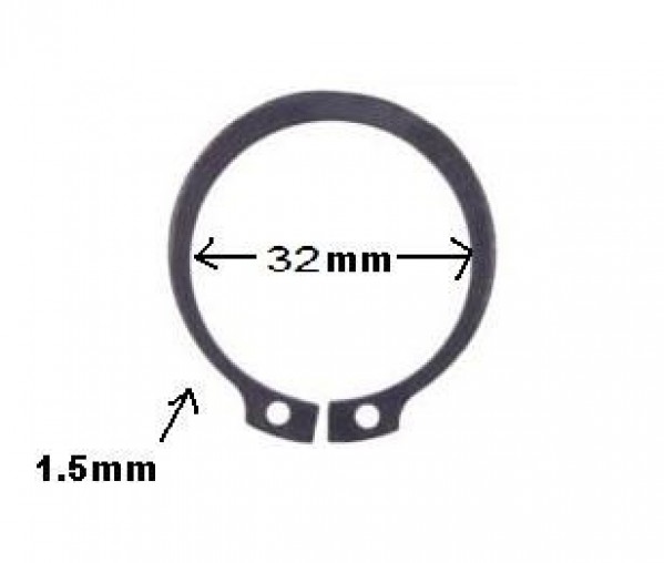 Trava Elastica 32m Ext Eixo `s` Pino Patim Diant-traseira (pino Lock Jost)