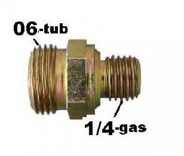 Conector Macho 06x1/4 Desmontada