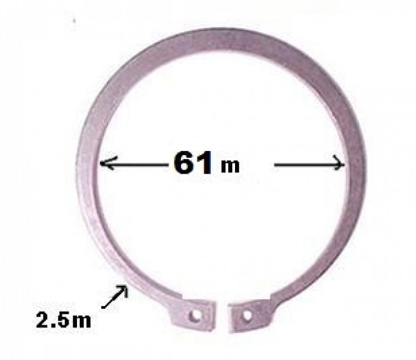 Trava Elastica 61m Eixo Interm A3-070 Piloto Sc L-110/111 (ext) Rolamento