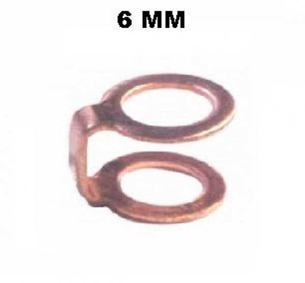 Arruela Dupla Cobre 06mm Cano Retorno Arruela