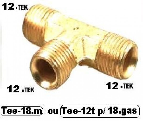 Tee Uniao 12m Demontado 12-tek-18gas