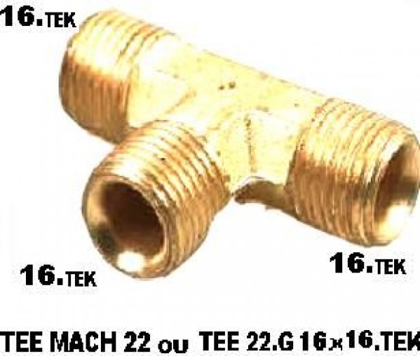 Tee Uniao 16m Demontado 16.tek-22gas Uniao 22.gas