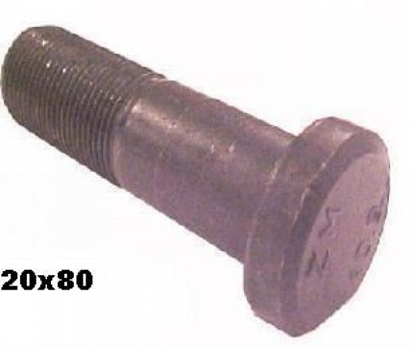 Parafuso Roda Mb Traseira Liso 20x80m R-1.5mm 1111/1113 Parafuso