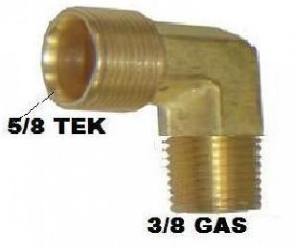 Cotovelo Macho 5/8x 3/8 Desmontada