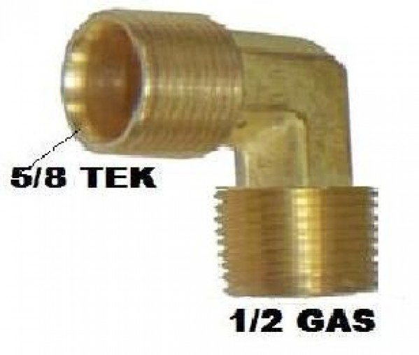 Cotovelo Macho 5/8x1/2 Desmontada