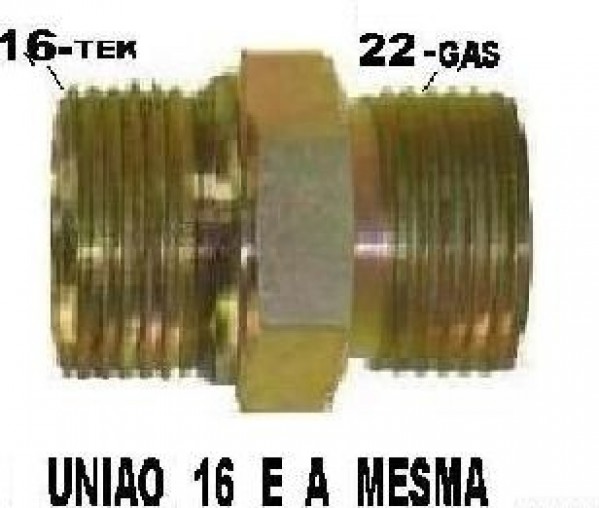 Conector Macho 16x22m Ou Uniao 16m