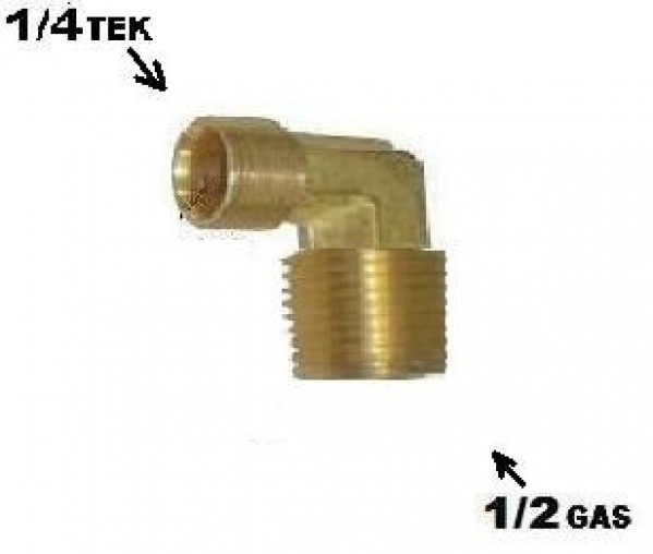 Cotovelo Macho 1/4x1/2 Desmontada