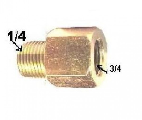 Niple Redutor Macho & Femea 3/4x1/4 Ntp