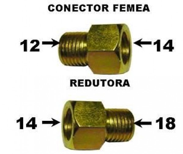 Conector Femea 12x14 Desmontado Ou Redut 14x18