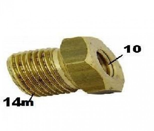 Redutora   14x10mm Macho & Femea   14x1/8