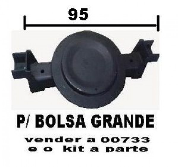 Base Suspensor Carreta Fixa Grande Rebaix 95mm Nao Usa/parafuso