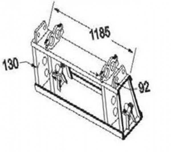 Cadeirao Suporte Central Carreta Randon Anti Duplo Cadeirao