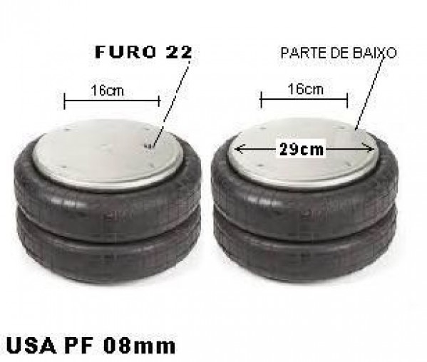 Mola Pneumat Conv Carr/caminhao