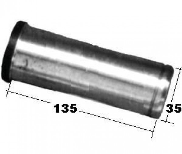 Pino Flange Eixo S´´ 35x135 Carreta Rand A8=1241 86/88 Com Rasgo