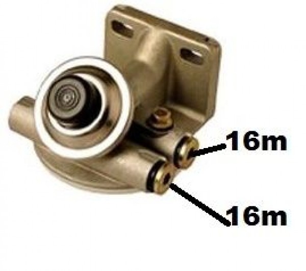 Cabecote Filtro Racor 16m 1x12-fios Mb Acello/atego/axor Parafuso Oco 16mm Cabeçote