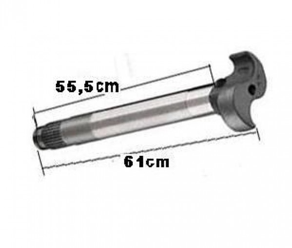 Eixo S Carreta 28 Estria 61cm L-dir Sr Gr 2000 Tubeless