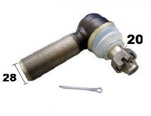 Terminal Direcao 28x20 R-1.5 Mb 1313/1113/1314/708 Freio A Oleo L- Esq