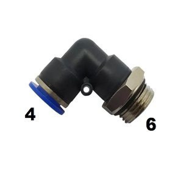 Cotovelo Plastico 04x06 Npt Pneumatico