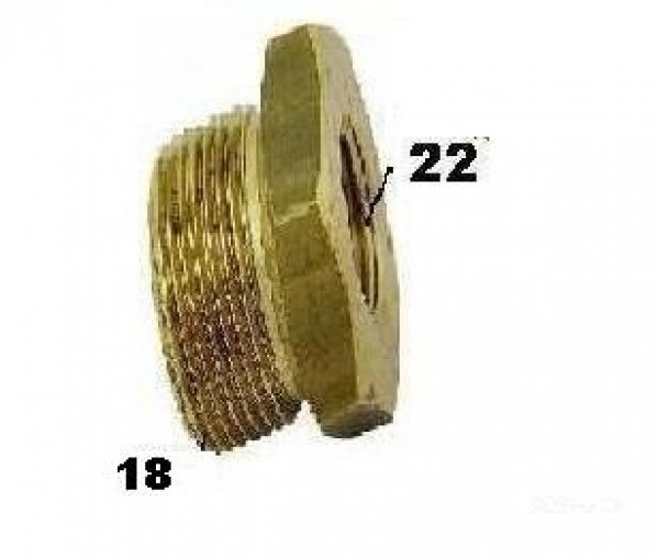 Redutora 18x22mm Macho & Femea