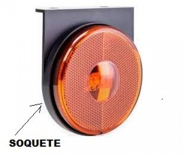 Lanterna Led 8325-af Carreta 24v Am (com Suporte E Conecto P/ Chicote)