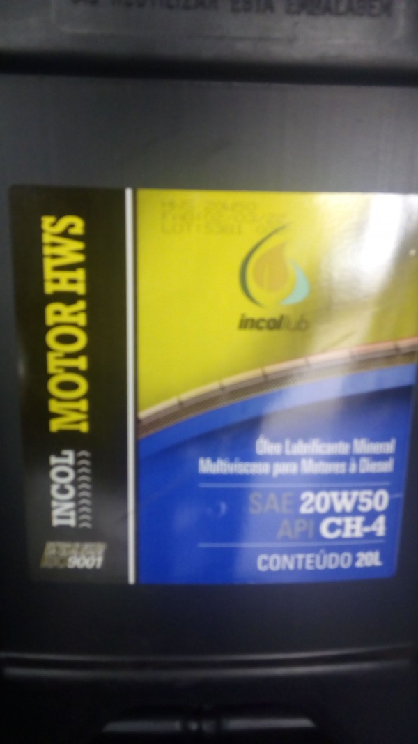 Oleo Para Motor 20w50 20.lt Incol