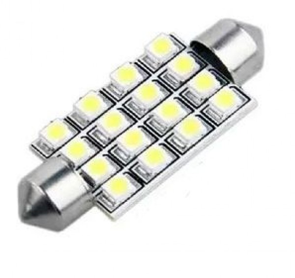 Lampada Led Torpedo 24v 42mm 16leds 40mm