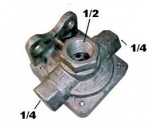 Valvula Descarga Rapida 1/2x1/4