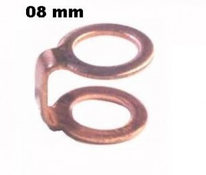 Arruela Dupla Cobre 08mm Cano Retorno Cabecote Arruela