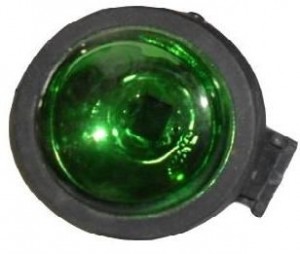 Farol Milha Redondo Mini Verde