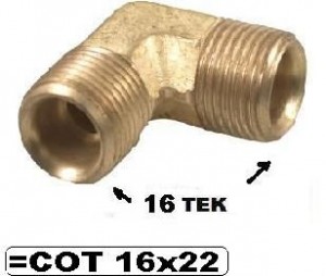 Cotovelo Uniao 16x16m =cotov 16x22 Ligacao Serp Ao Tubo Compressor Sc 113 C605t-06