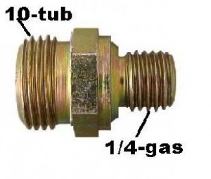 Conector Macho 10x1/4 Desmontado