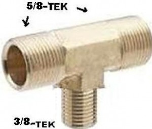 Tee Macho Redutor Cent 5/8x5/8--3/8 Desmontado >