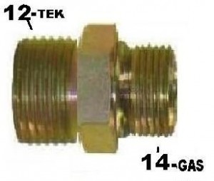 Conector Macho 12x14mm Desmotado