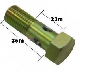 Parafuso Oco 12mm Duplo Longo Parafuso