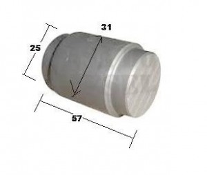 Rolete (25x57x31) Patim Master (pino) (sem Cava) (diant-comp-pino)