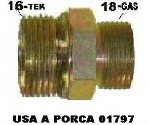 Conector Macho Tubo Varet Oleo Sc 16x18mm (24x18x1.5mm) Para Porca Grande