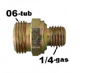 Conector Macho 06x1/4 Desmontada